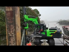 Máy khoan quay nhỏ Máy khoan nước di động Tysim Kr50 với máy đào 7 - 20 tấn