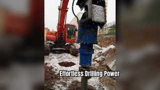 Máy khoan đất thủy lực Tysim Máy khoan đá phiến sét 500mm