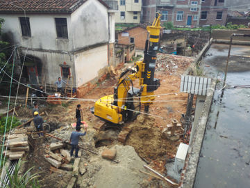 Máy đóng cọc thủy lực quay với hệ thống kiểm soát độ sâu màn hình KR50 Max.