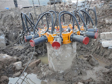 Crush Round Concrete Pile Head Hydraulic Pile Breaker For Excavator , Pile Diameter 300~1050mm TYSIM KP315A