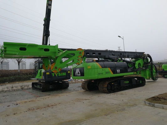 Máy khoan lỗ quay 220kN.M KR220C 66t Độ sâu khoan 64 / 51m 35 Mpa Máy khoan quay