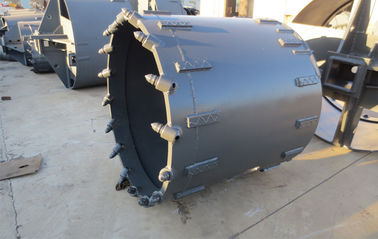 Soil Drilling Rig Components Single Bottom Flat Drilling Bucket 0.6 - 3 m Drilling Diameter