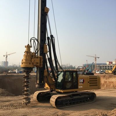 Máy khoan quay thủy lực khung gầm CAT KR300C với độ sâu 54m Mô-men xoắn 320 kN.m và đường kính 2500mm