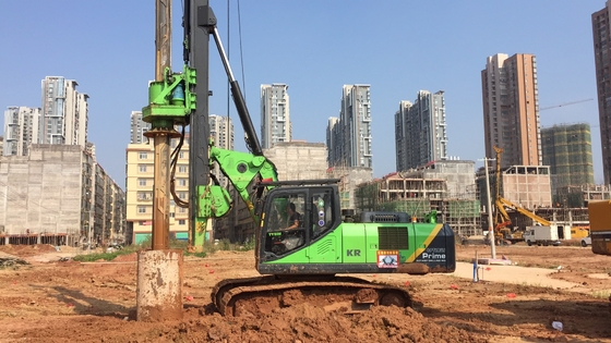 Kr125a Độ sâu tối đa 43m Thiết bị cọc khoan nhồi Thanh Kelly Đường kính khoan tối đa 1300mm