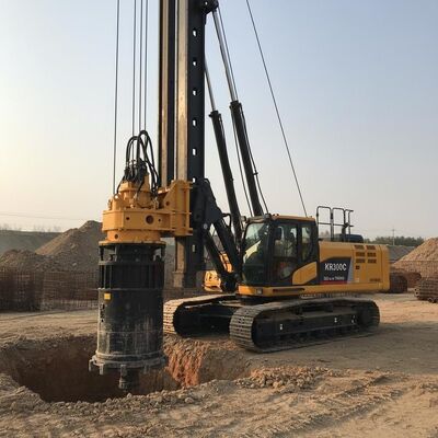 KR300C Máy cọc quay với 320 kN.m Mô-men xoắn cho 54m Độ sâu khoan và đường kính 2500mm