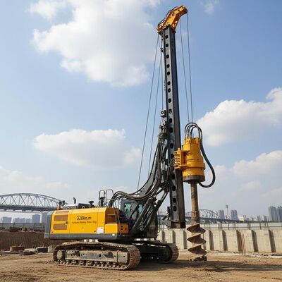 320kN.m mô-men xoắn máy khoan quay thủy lực với độ sâu tối đa 54m và đường kính khoan 2500mm