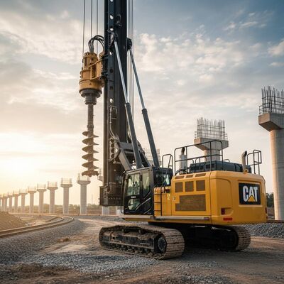 Công cụ đúc quay nặng KR300C với độ sâu khoan tối đa 54m 320kN.m Mô-men xoắn và đường kính khoan 2500mm