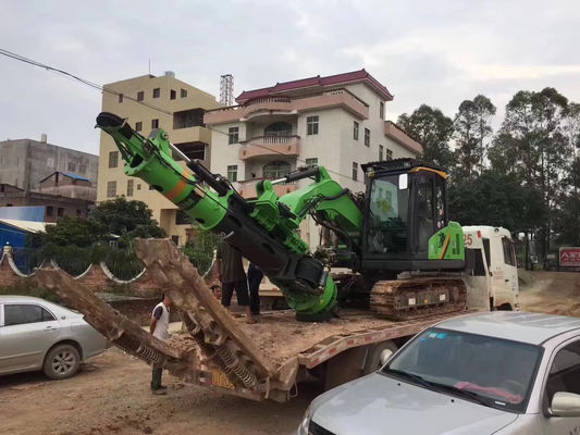 Máy giặt nhỏ với 40 kN.m Mô-men xoắn 18 m Độ sâu và đường kính 300-800 mm cho nền tảng trang trại năng lượng mặt trời